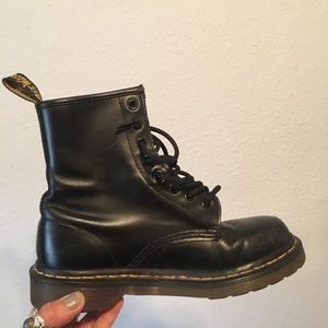 Classic black doc marten boots